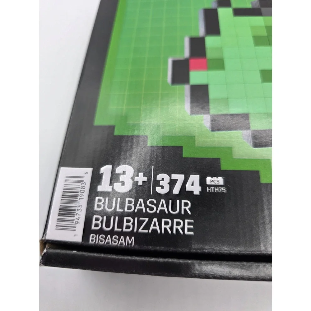 Mega Pokemon Bulbasaur Pixel Art Building Set 374 Pcs HTH75 Retro Sprite Green